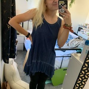 Navy blue tunic tank